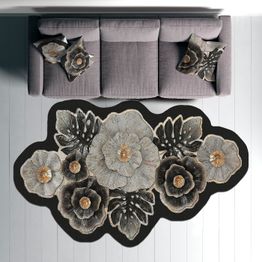 Matto Linento Wookece1287, 100x150cm, harmaa