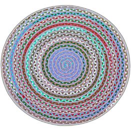 Pyöreä matto Linento Wookece266, Ø70cm, monivärinen