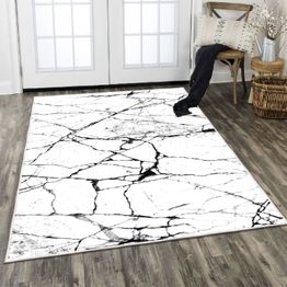 Matto Linento EEXFAB816, 120x180cm, mustavalkoinen