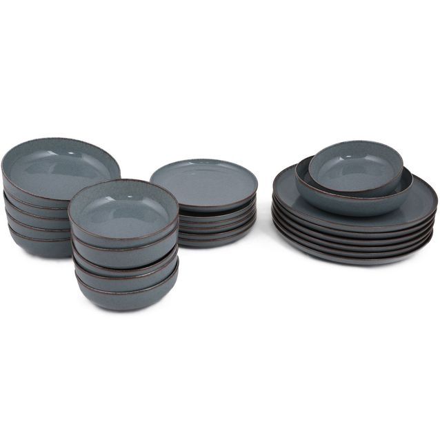 Lautassetti Linento Aava, 24 osaa, sininen, lisäkuva 8