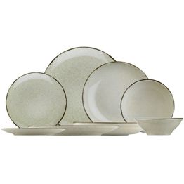 Lautassetti Linento Väre, 24 osaa, ruskea