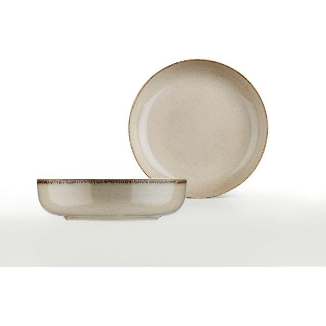 Kulho Linento Nourish, Ø20cm, 2kpl, harmaa, lisäkuva 1