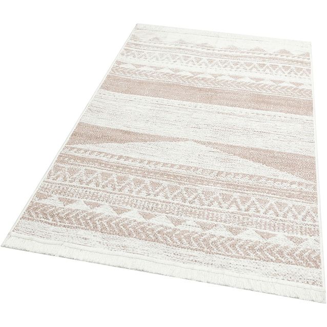 Matto Linento Arki roosa/valkoinen, eri kokoja