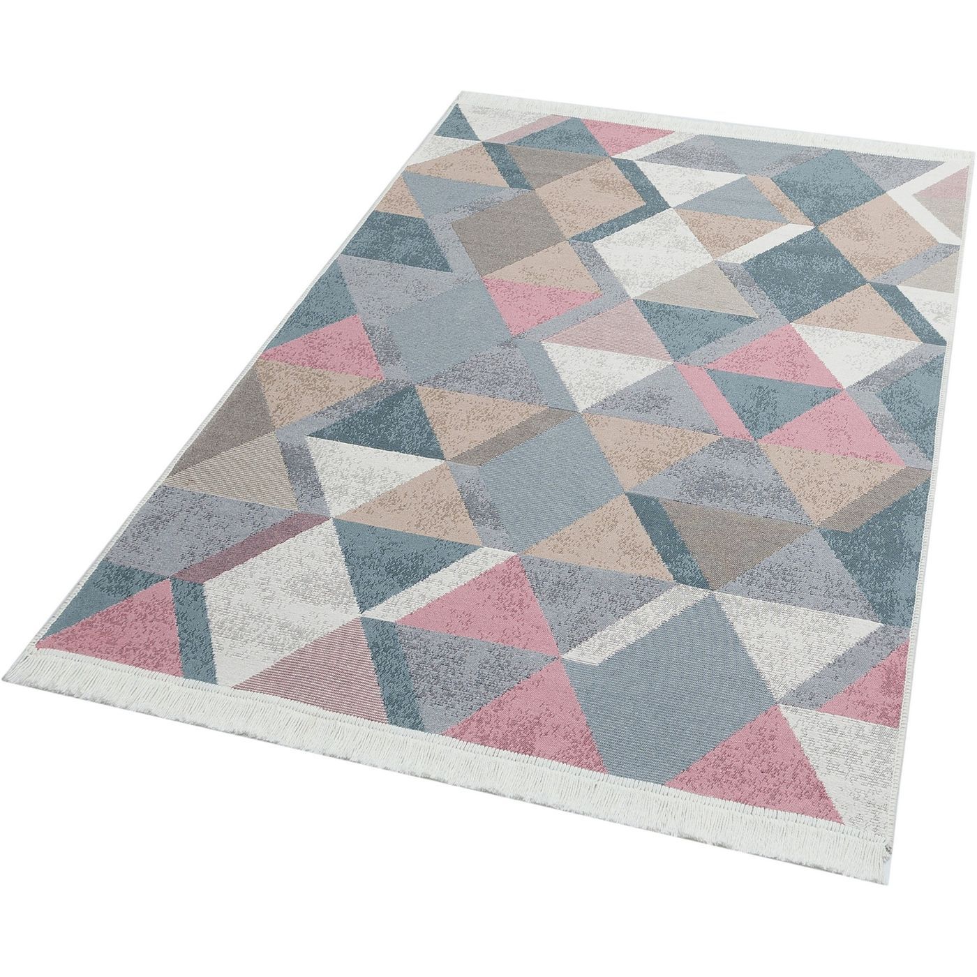 Matto Linento Ario 120x180cm harmaa/vaaleanpunainen