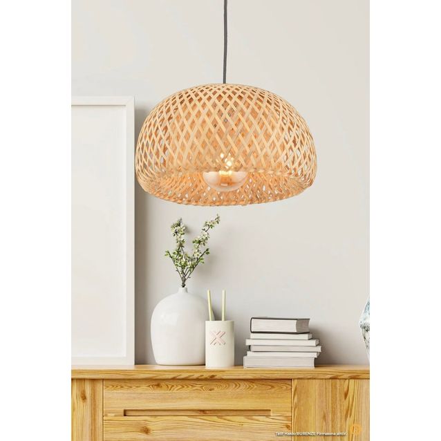 Riippuvalaisin Linento Lighting BRZ-340026, ø30cm, E27, max. 40W, IP20, bambu