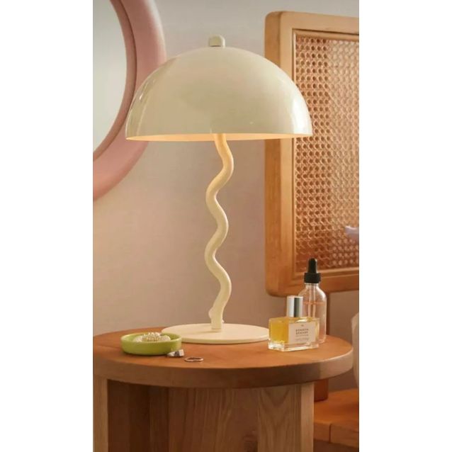 Pöytävalaisin Linento Lighting BRZ-340115, ø25cm, E27, max. 40W, IP20, kerma