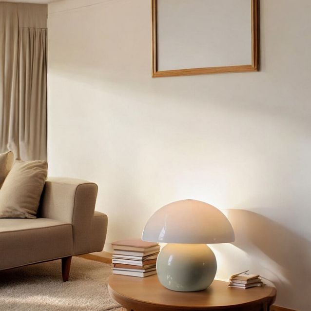 Pöytävalaisin Linento Lighting BRZ-340134, ø25cm, E27, max. 40W, IP20, kerma