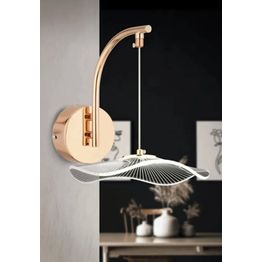 Seinävalaisin Linento Lighting BRZ-340082, ø19cm, IP20, 4000K, kulta