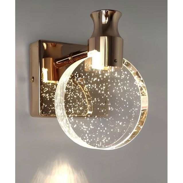 Seinävalaisin Linento Lighting BRZ-343405, ø17cm, IP20, 4000K, kulta