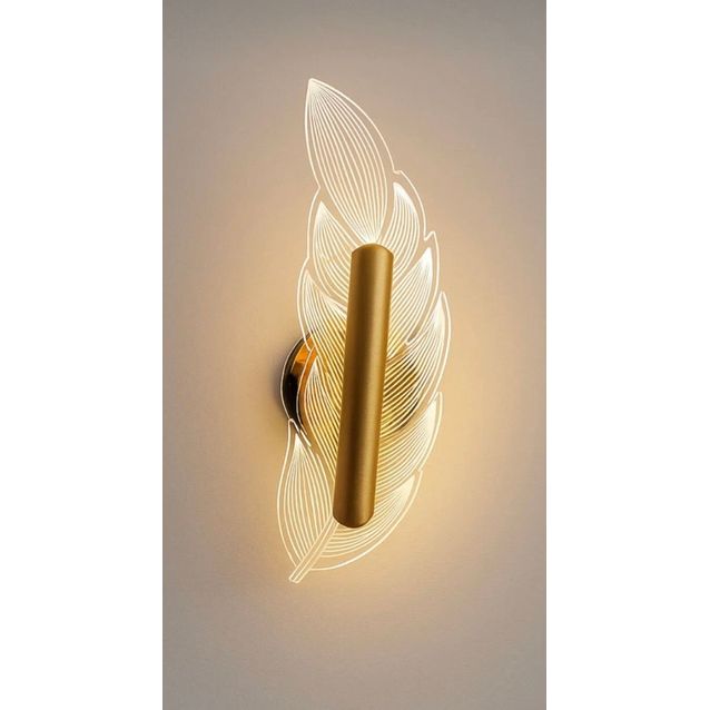 LED-seinävalaisin Linento Lighting BRZ-343409, IP20, 4000K, kulta