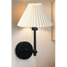 Seinävalaisin Linento Lighting BRZ-343421, ø10-22cm, E27, max. 40W, IP20, valkoinen/musta