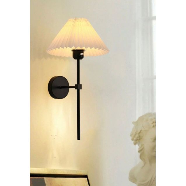 Seinävalaisin Linento Lighting BRZ-540060, ø10-22cm, E27, max. 40W, IP20, kerma/musta