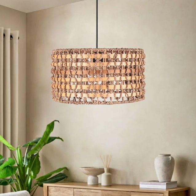 Riippuvalaisin Linento Lighting 241926, ø30cm, E27, max. 40W, IP20, ruskea