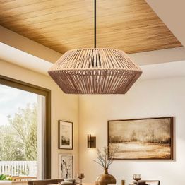 Riippuvalaisin Linento Lighting 241906, ø32cm, E27, max. 40W, IP20, ruskea