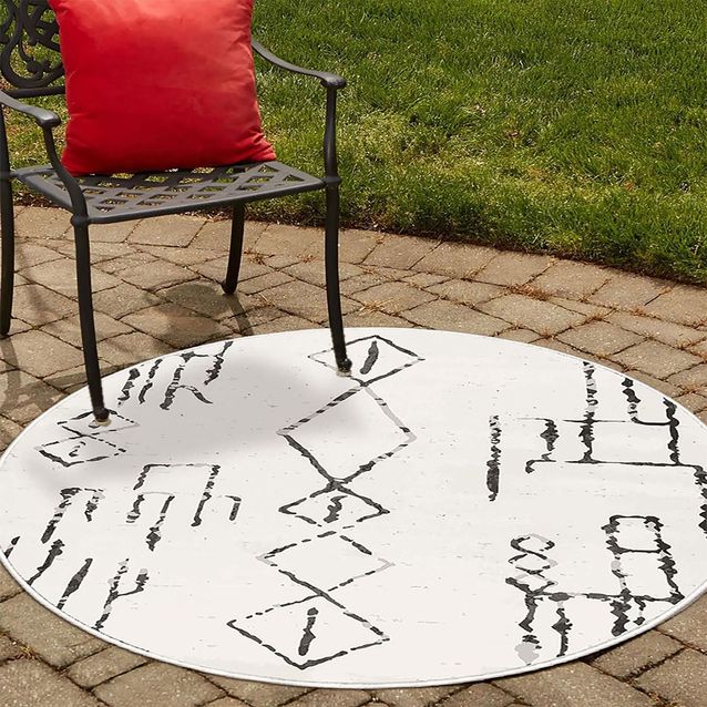 Matto Linento WOOBTNY0190, 60x60cm, valkoinen