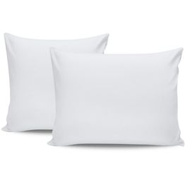 Tyynyliina Linento Tonne Grise, 50x80cm, 2kpl, valkoinen