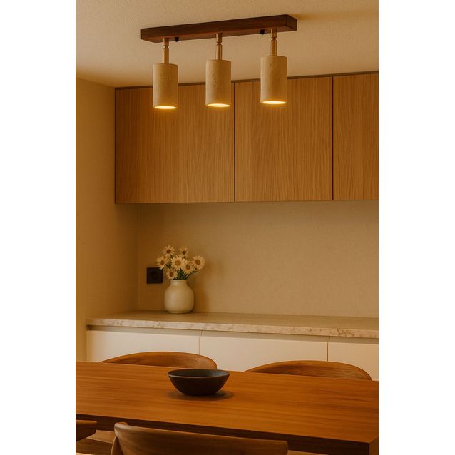 Kattovalaisin Linento Lighting Liebe, 60cm, GU10, IP20, max. 10W, beige/ruskea