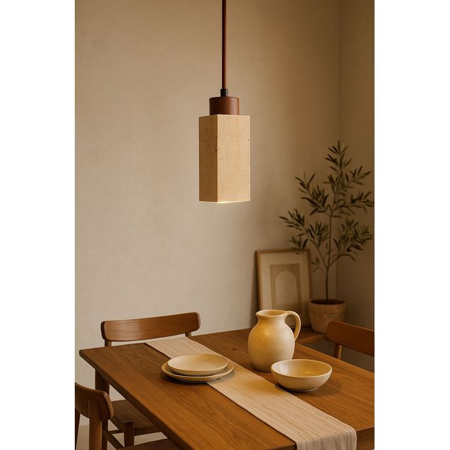 Riippuvalaisin Linento Lighting Mule, GU10, IP20, max. 10W, beige/pähkinä