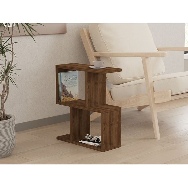 Sivupöytä Linento Furniture Zet, 45x51.4cm, tummanruskea