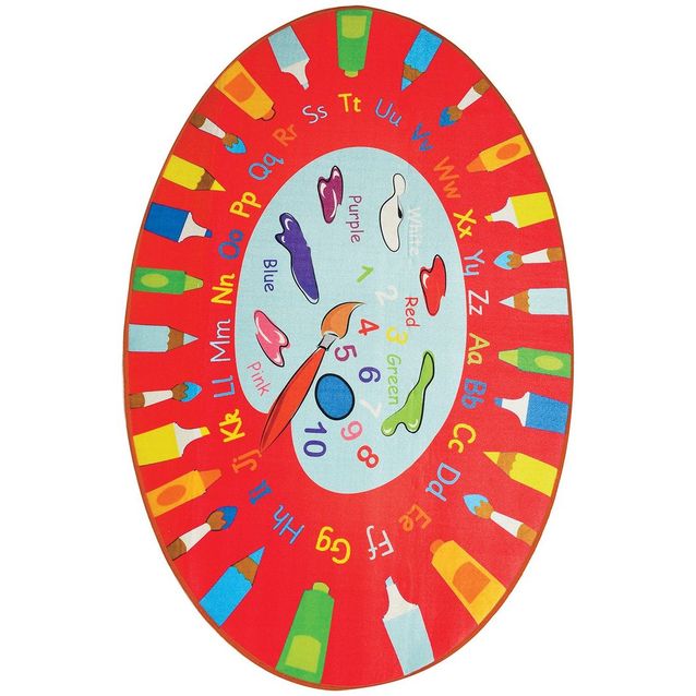 Lastenhuoneen matto Linento Palette, 100x160cm, punainen