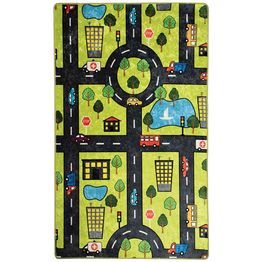 Liikennematto Linento Green City, vihreä, eri kokoja