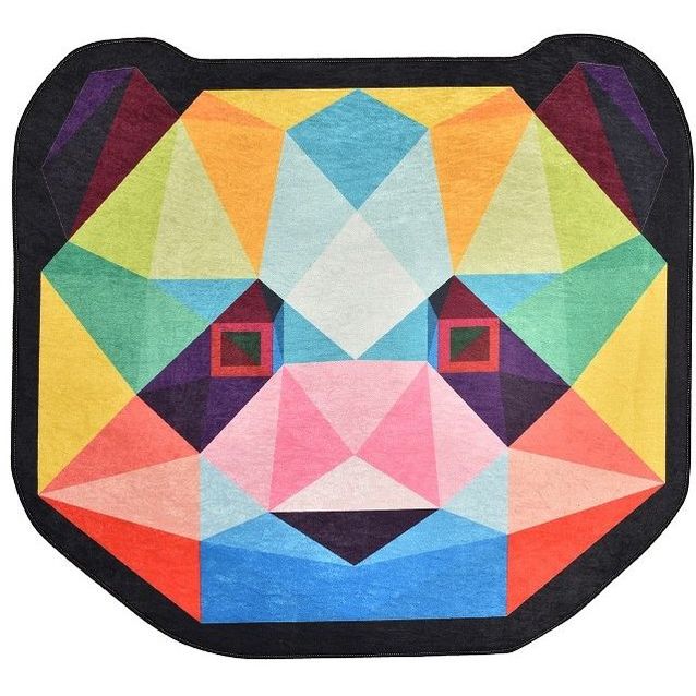 Pyöreä lastenhuoneen matto Linento Enjoy Panda, monivärinen, eri kokoja