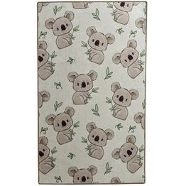 Lastenhuoneen matto Linento Koala, 140x190cm, harmaa