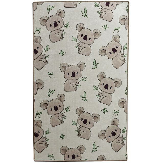 Lastenhuoneen matto Linento Koala, 140x190cm, harmaa