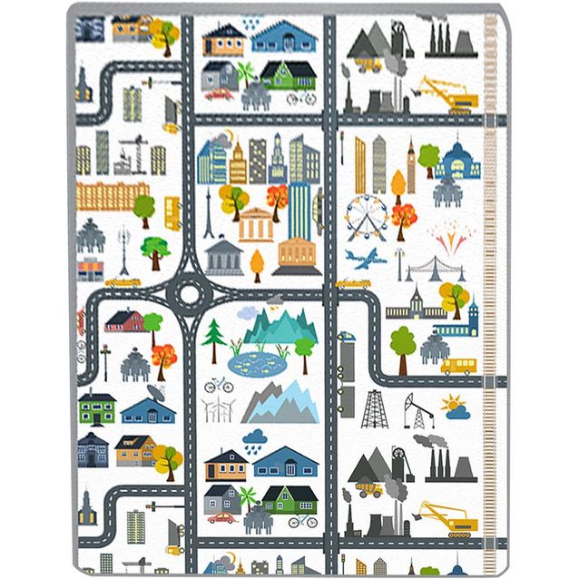 Liikennematto Linento Manitoba, monivärinen, eri kokoja
