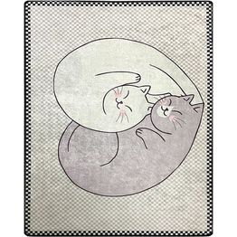 Lastenhuoneen matto Linento Katt, 80x100cm, harmaa