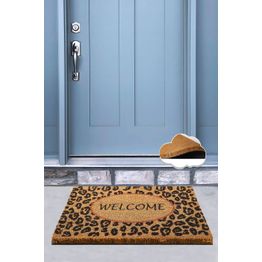 Ovimatto Linento Welcome, 40x60cm, ruskea