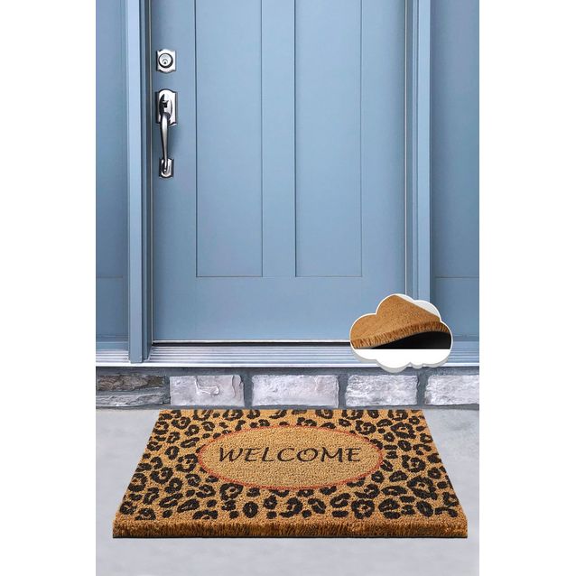 Ovimatto Linento Welcome, 40x60cm, ruskea