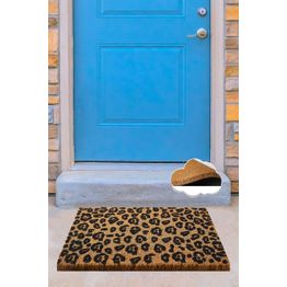 Ovimatto Linento Black, 40x60cm, ruskea