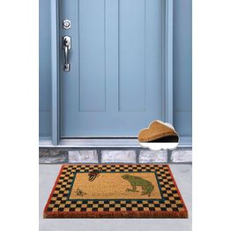 Ovimatto Linento Frog, 40x60cm, ruskea