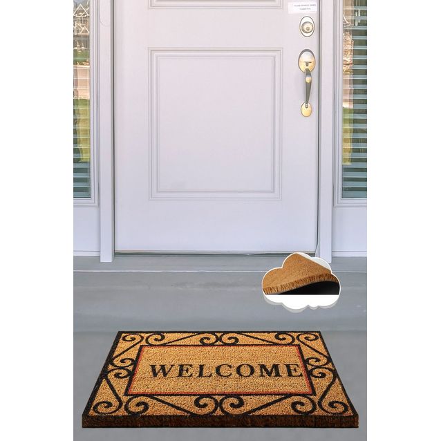 Ovimatto Linento Fold, 40x60cm, ruskea