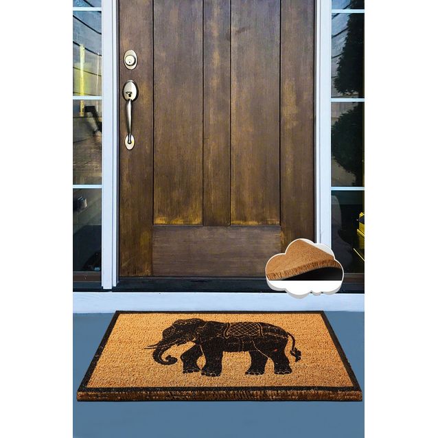 Ovimatto Linento Elephant, 40x60cm, ruskea