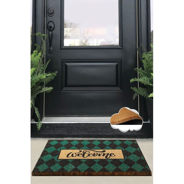 Ovimatto Linento Plaid, 40x60cm, vihreä