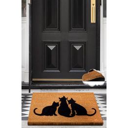 Ovimatto Linento Coco Cat Shadow, 40x60cm, ruskea