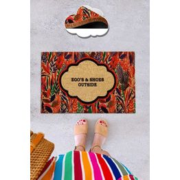 Ovimatto Linento Coco Egos Shoes, 40x60cm, oranssi