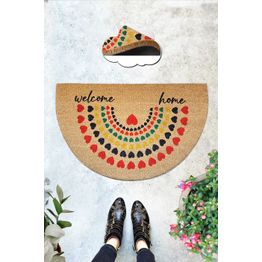 Ovimatto Linento Sollen, 45x75cm, ruskea