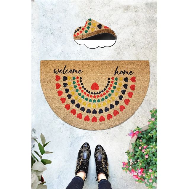 Ovimatto Linento Sollen, 45x75cm, ruskea