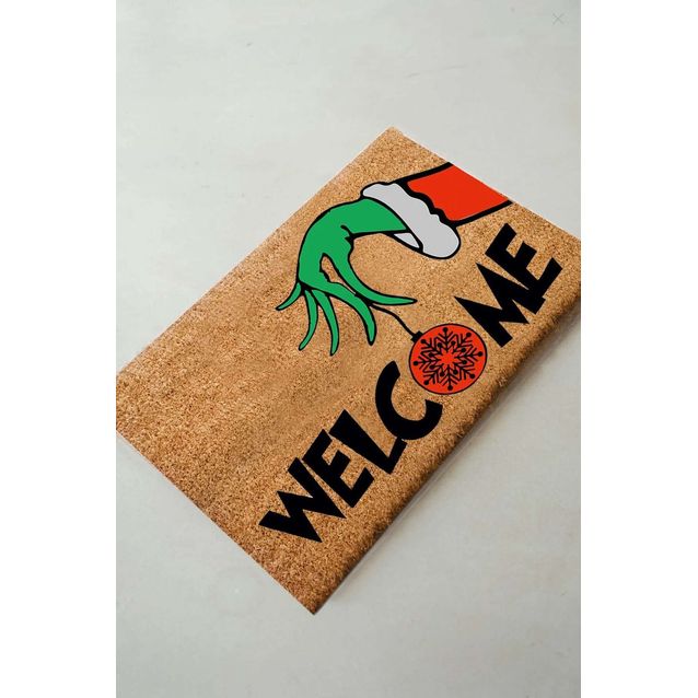 Ovimatto Linento Ornament, 40x60cm, ruskea