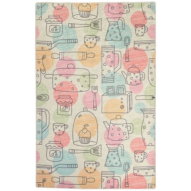 Keittiön matto Linento Bakery, 100x300cm, beige