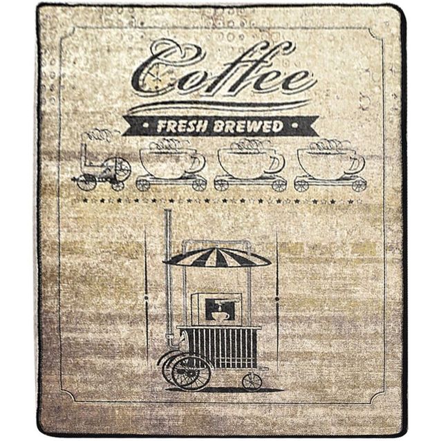 Keittiön matto Linento Coffee Store, 80x150cm, beige