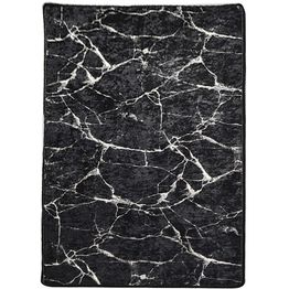 Käytävämatto Linento Marble 80x150cm musta