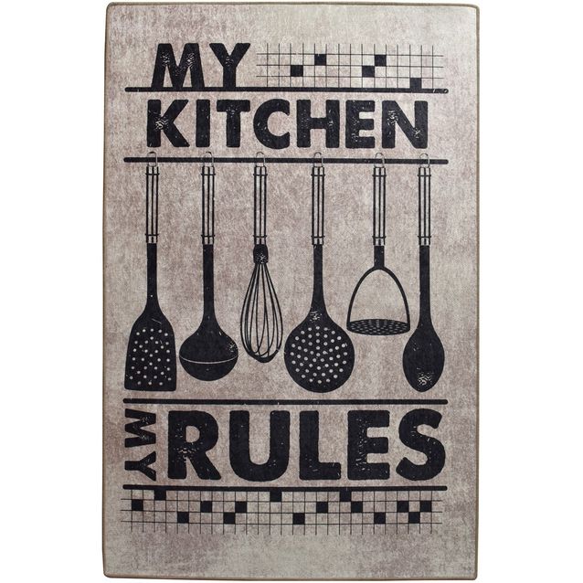 Keittiön matto Linento Rules, 80x150cm, beige