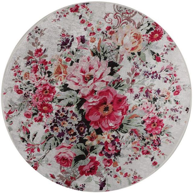 Pyöreä matto Linento Rosalinda, punainen, eri kokoja