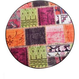 Pyöreä matto Linento Alvina, Ø140cm, monivärinen