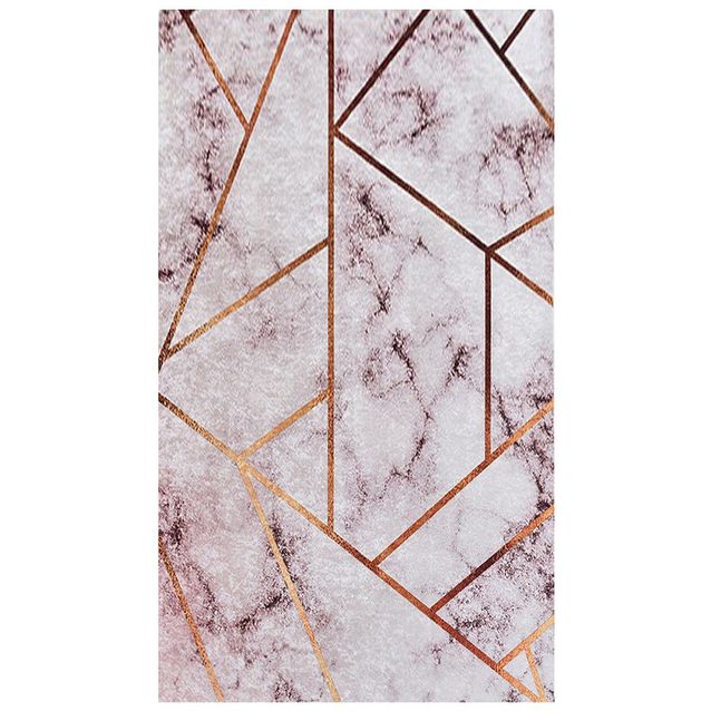 Matto Linento Brett Djt, 120x150cm, vaaleanpunainen/kulta