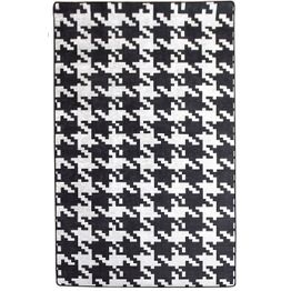 Käytävämatto Linento Kazayagi, musta/valkoinen, eri kokoja